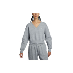 Nike Sportswear Phoenix Fliis &Uuml;hev&auml;rviline L&uuml;hike V-kaelusega Fliis Vabaaja Pusas&auml;rk Naiste pealiskihid Hall FN3652-063 XL