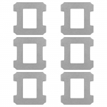 Lingette pour Ecovacs Winbot W1/W1 Pro/W2/W2 Pro/W2 Omni [Lot 6] Serpill&egrave;re lavable r&eacute;utilisable Phonillico&reg;