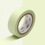 Masking tape unicolore pastel - Vert clair - 1,5 cm x 7 m roheline