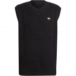 Adidas Originals 70ndad FW24 Kootud Kolme Triibuga V-kaelusega Mugav Vest Meeste Topid Must JN5975 L