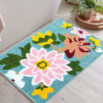 Mikrokiud 2000 GSM Vannimatt &Uuml;liimav Libisemiskindel Uksematt Kodu/Vannitoa/Magamistoa/K&ouml;&ouml;gimatt/P&otilde;randamatt (Roheline) 1'8" x 2'7" (Rectangular) roheline