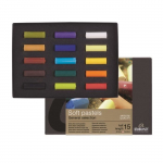 REMBRANDT 15 Demi Pastels Sec Boite Carton mitmev&auml;rviline