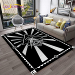 Ring vabam&uuml;&uuml;rlastest illuminaatide vabam&uuml;&uuml;rlaste vaibavaip kodu elutoa jaoks, magamistoa diivani uksemati sisekujundus, lasteala vaip libisemiskindel p&otilde;randamatt 60*90cm gray