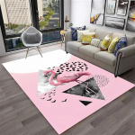 Flamingo Vaip Troopilise Loomaprindiga K&ouml;&ouml;givaip Vannitoa Elutoa Magamistoa Dekooriks Libisemisvastane P&otilde;randamatt Sissep&auml;&auml;su Uksematt 40x60cm 16x24 inch
