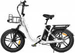 2026 New C05 pro Fold Electric Bike 500W Motor 36V 13AH City Travel Commute Electric Bicycle 20*4.0 Inch Tire USB phone charging. 500W 36V 13AH-White