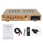 2000W 5-kanalilised v&otilde;imendid Amplificador HiFi Stereo AV ruumilise heliga v&otilde;imendi FM-teater kuld