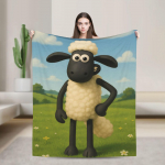 Shaun lamba flanelltekid &Uuml;lipehme visketekk magamistuppa, reisimiseks, kontorisse Graafilise mustriga voodikate diivanivoodi kate 30x40in