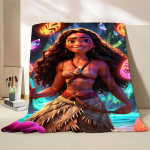 Disney Moana Duffy flanellvisketekk voodile, diivanile, koju, magamistuppa, kontorisse, reisimiseks, laste kattetekk, lastele, talveks, soojad kingitused 30x40in