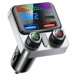 HUNDRUP FM-saatja, Autosisene FM-saatja, Bluetooth 5.4 (2025 Tippmodell), Autolaadija, QC3.0