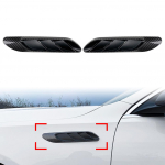 1 paar auto esiosa poritiiba k&uuml;lgmise &otilde;hu v&auml;ljalaskeava ventilatsiooniava Mercedes Benz C klassi W206 C200 C260 AMG C63 jaoks s&uuml;sinikkiust must v&auml;rv