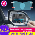 for Citroen DS 3 Crossback 2018  Rearview Mirror HD Film Anti-Fog Rainproof Auto Mirror Sticker Car Accessories Round 95mm x 95mm