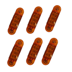 6-PAKILINE LED M&Auml;RKETULET HAAGISELE, 12V Veekindel Haagise M&auml;rketuli Kollane Haagise RV M&auml;rketuli LED-tuli M&auml;rketuled Universaalne Sobivus Paat