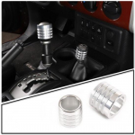 Center Gear Shift Trim Cover Silver Accessories For Toyota FJ cruiser 07-21