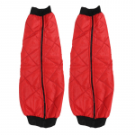 1 paar talviseid mootorrattap&otilde;lvekaitsmeid, paks soe tuulekindel kaitse, s&auml;&auml;rised, fliisist tuuleklaas, jalakate, jalgrattas&otilde;idu kaitse One Size punane