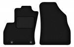 Dywaniki samochodowe welurowe czarne do: Fiat Qubo kombivan 2 osoby (2008-2020)