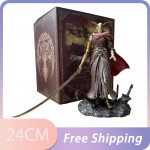 24cm ELDEN RING Kuju Malenia Miquella M&otilde;&otilde;k Anime Kuju Valk&uuml;&uuml;r Kuju Mudel Pvc Kuju Nukk Kollektsioon Kaunistused M&auml;nguasjad no box valge