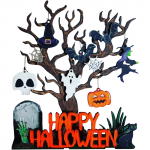 Halloween Puidust kuivanud puu maastikuehe Hirmutav kaunistus Ehted Lauakaunistus Halloween'i peole Kodu k&auml;sit&ouml;&ouml;kaunistus