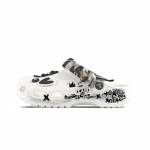 Crocs Crush Clog EVA Graffiti Kroon Dekoratiivne Pandla K&auml;sitsi Maalitud Vabaaja Mitmek&uuml;lgne Augudega Kingad Unisex Valge 43-44 valge