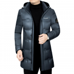 2025 Talvine Meeste L&auml;ikiv Kapuutsiga Puhverjakk - Pesuvaba, Keskmise Pikkusega, Moodne &Auml;rikasulik Soe &Uuml;ler&otilde;ivas 195/4XL (190-205 jin)