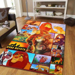 1 tk L&otilde;vikuningas Vaip Ala vaip, Magamistuba ja M&auml;ngutuba Vastupidav, Plekikindel ja Kergesti Puhastatav, Elutuba 100cm by 120cm orange