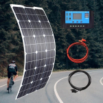 Panneau solaire kit complet 100w 200w 300w 400w Flexible solar cell haute efficacit&eacute; 23 PWM contr&ocirc;leur pour [6AF3148]