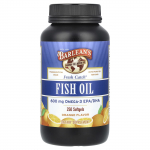 Barlean's, V&auml;rske kala, Kala&otilde;li, Omega-3 EPA/DHA, Apelsin, 600 mg, 250 pehmet kapslit (300 mg pe pehme geelkapsel)
