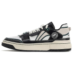 Li Ning Rookie Slip Resistant Abrasion Resistant Low top Skateboard Shoes Women's Black White ABCS022-2 37