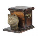 Akita, Akita Inu - urn for dog ashes with a statuette, elegant urn for a dog, unique urn with a bust of a dog by Art-Dog brand