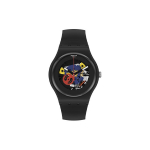 SWATCH Unisex 41mm Must Kell SO29B107 SO29B107 Black