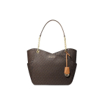 Michael Kors MK Jet Set Chain Monogram Totes Kott Naiste tote Tammepruun 35F1GTVT3B-BROWN Basic Set (Bag+Dust Bag)