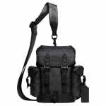 Coach Hitch 13 Klassikaline Monogramm Pannal Sulgemisega &Otilde;la Crossbody Kott Kaetud L&otilde;uend Pehme Poleeritud Kivi Nahaga Meeste &Otilde;lakotid CE506-CHR Basic Set (Bag+Dust Bag)