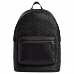 Coach West 32 Logo Prindiga T&otilde;mblukuga Seljakott Unisex seljakott S&uuml;simust CV925-QBMI5 Basic Set (Bag+Dust Bag)