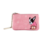 MCM Visetos Monogrammiga Tr&uuml;kitud T&otilde;mblukuga Suletav Kaetud L&otilde;uend ja Nappa Nahast &Auml;&auml;ris V&otilde;tmehoidja Naiste aksessuaarid Roosa MYKCATA01QZ001 Basic Set (Bag+Dust Bag)