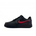 Nike Court Vision Scar Shooting Stars Cushioning, Wear Resistant Low top Skateboard Shoes Unisex Black Red DH2987-002(Team1356-) 42.5