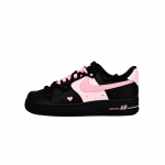 Nike Air Force 1 Hallitus Piimatee Kulumiskindel Madal Ketsid Rula Kingad Unisex Must Roosa CW2288-001(Team619-) 40.5