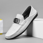 Kvaliteetsed Meeste Vabaaja Nahast Kingad Nelja Hooaja Libisemisvastased &Auml;ri Nahast Kingad Moodsad Mitmek&uuml;lgsed Trendikad Peo S&otilde;idukingad 35 valge