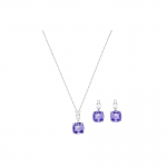Swarovski Amet&uuml;st Kolmeosaline Komplekt Naiste Ehted 5416515 Box (Random Color)