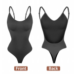 Stringid Bodysuit Shaperwear naistele Tummy Control &Otilde;mblusteta kehakujundajad K&otilde;hul&otilde;ikurid Kujuv v&ouml;&ouml;koht Treening seljatugedeta paagid L must