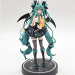 V&auml;ike Kuradike Hatsune Miku Tume Ingli Pesukaru Anime Mudel PVC Lauapealne Kuju Kaunistus Laua Kaunistus Anime F&auml;nnidele Esmaklassiline Kvaliteet black