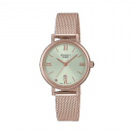 Casio Sheen Naiste Roostevabast Terasest 50M Veekindel Analoog Kvartsikell SHE-4540CM-3A roheline