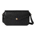 Gucci GG reljeefne nahast klapiga crossbody kott Must Kuldne riistvara Igap&auml;evane t&ouml;&ouml; 772794-AADLO-1000 Shopping Bag Set(Basic Set+Shopping Bag)