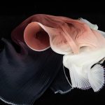 Moodne Sirgendatud 1 Meeter Kortsus Volditud Organza Kangas J&auml;ik Lai Kuju Kaunistus Lava K&auml;sit&ouml;&ouml;kleit Disainerkangas Straightened 1 Meter black