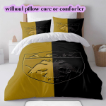 AEK Ateen F.C Muster Voodipesu, Tekikomplekt Tekikott Padjap&uuml;&uuml;r Kodu S&uuml;nnip&auml;evakingitus (1*tekkikott+2*padjap&uuml;&uuml;r, ilma t&auml;idiseta) 135x200cm