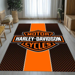Retro H-Harleys Racing Moto Elutuba libisemiskindel ala vaip Pehme vaip magamistuppa Laste m&auml;ngutuppa Diivani, Kodu kaunistus Uksematt Kingitus 100x150cm