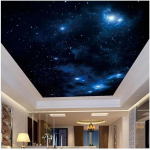 3D Galaktika Taustapilt Kaunis T&auml;histaevas Laemaaling Moodne Elutuba Magamistuba Lae Seinamaalingud 200 cm(W) x 140 cm(H)