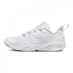 Nike Star Runner 4 PS 'Triple White' DX7614-100 29.5