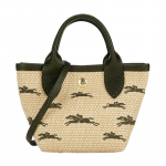Longchamp Le Panier Pliage Logo Tikitud Eemaldatav &Otilde;larihm Kootud Tekstuuriga L&otilde;uend Mini &Otilde;lakott Crossbody T&otilde;mblukuga Kott Naiste Kotid 10206HCF292 Basic Set (Bag)