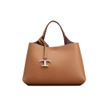 Tods Metallist Ripats Eemaldatav Reguleeritav &Otilde;larihm Nahast T&otilde;mblukuga Kott Ostukott Crossbody K&auml;ekott V&auml;ikesed Naiste T&otilde;mblukuga Kotid Pruun XBWAPAEL000QRI9P13 Box(Basic Set+Box) brown
