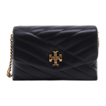 Tory Burch Kira Moodne tepitud ketiga rihmaga nahast crossbody &otilde;lakott Naiste kotid Must 90343-001 Basic Set (Bag+Dust Bag)