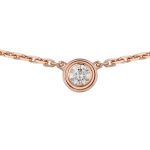 Cartier DAmour Seeria &Otilde;rn Kihiline 18K Kuld Teemant Kaelakee Naiste kaelakee Roosa Kuld B7224516 Box,Warranty Not Included